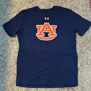 Unisex Under Armour Auburn Trigger Logo Tshirt- Size Large
